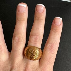 Gold Textured Ring